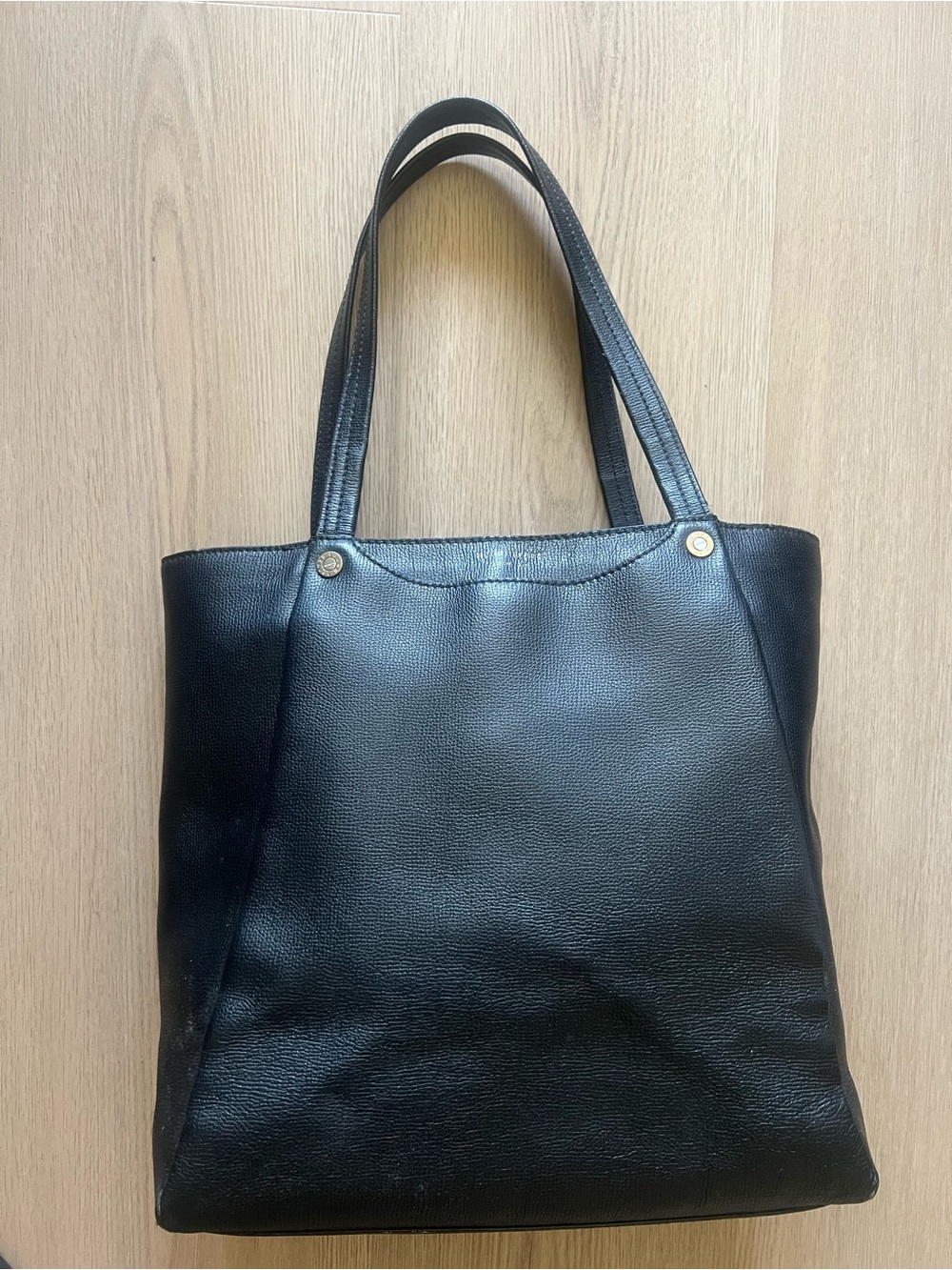Henri Bendel Black Leather Tote